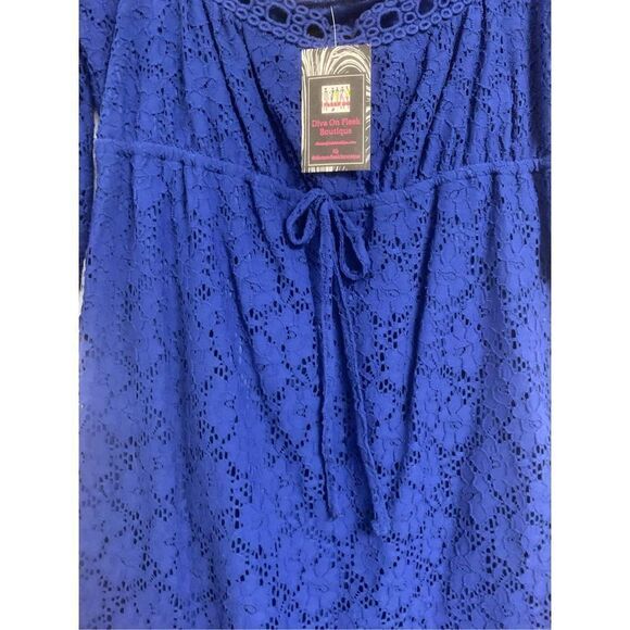 Blue Lace Dress  - Picture 3 of 6